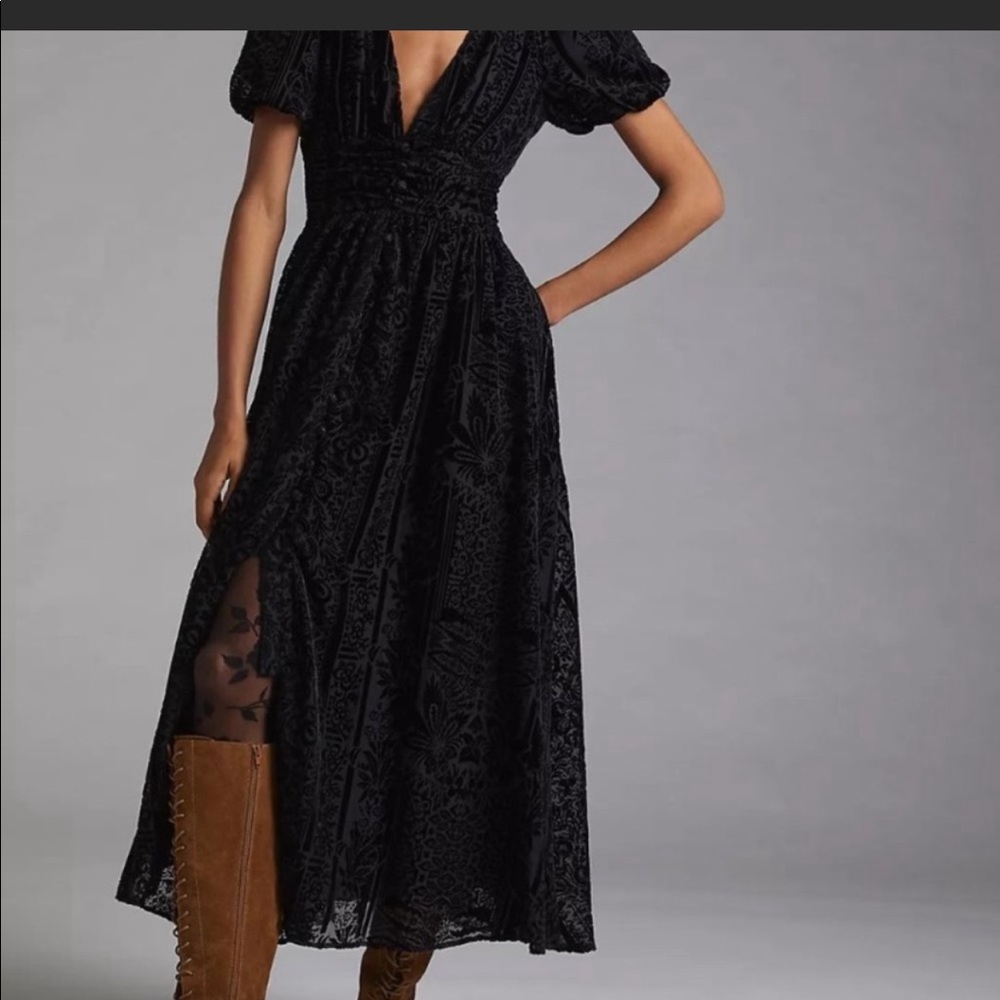 Beautiful black velvet dress